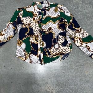 Colorful Patterned Blouse